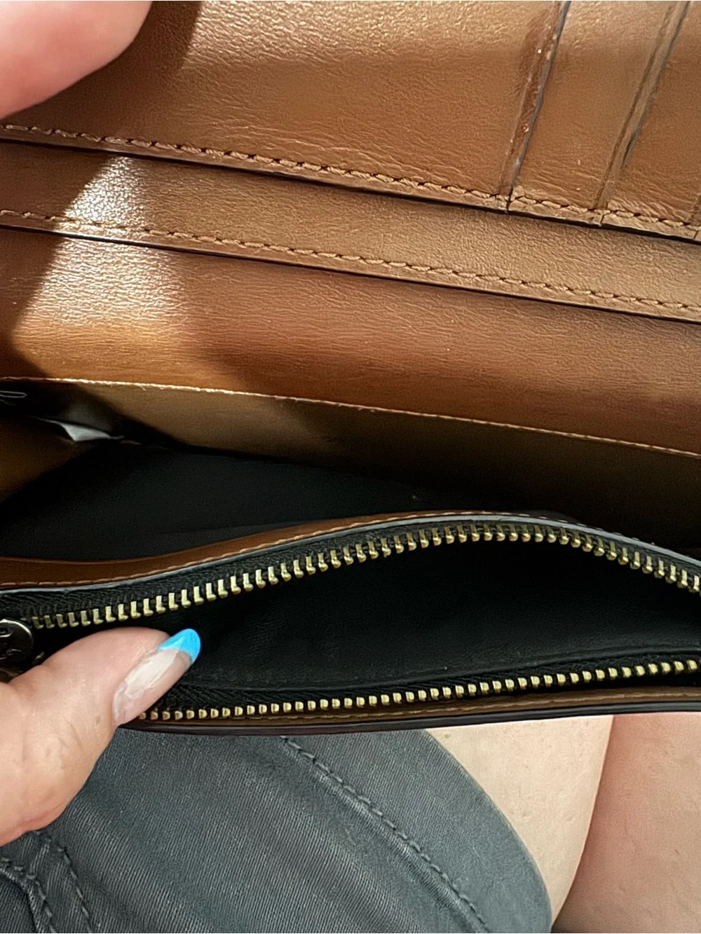 Coach croc embossed
